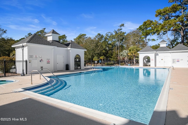 view of pool with a patio area