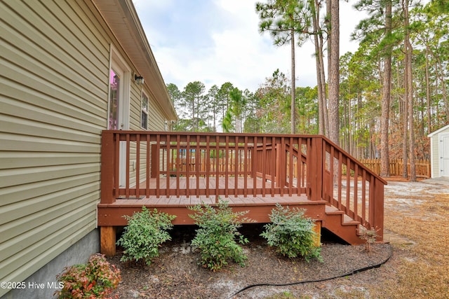 view of deck