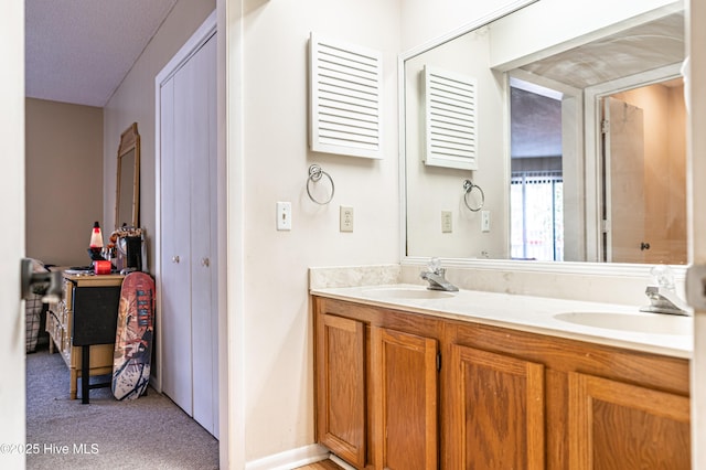 bathroom featuring vanity