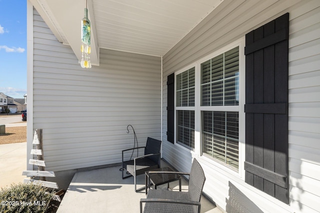 view of patio with covered porch