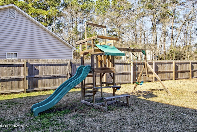 view of jungle gym