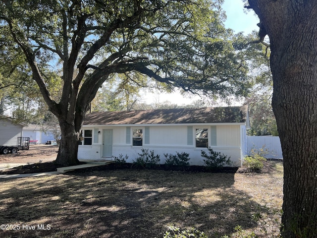 view of ranch-style house