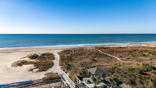 water view featuring a view of the beach