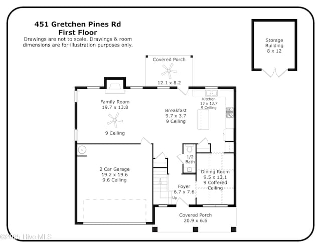 451 Gretchen Rd, West End, NC 27376 - floor plan