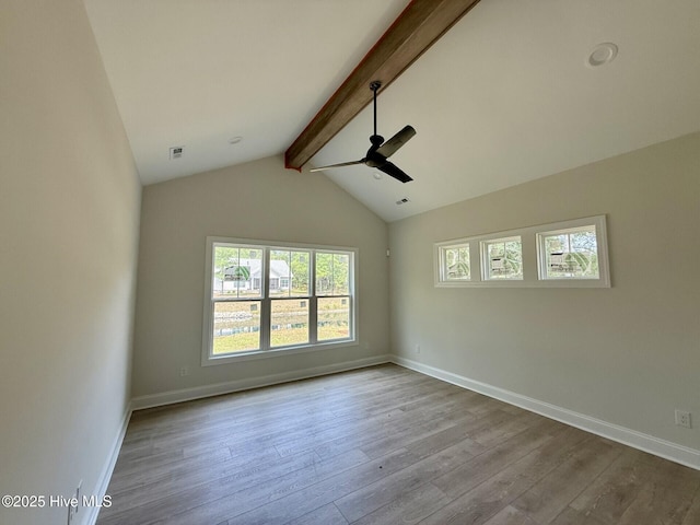 3387 Four Water Ln SW, Supply, NC 28462 - unfurnished room with a ceiling fan, wood finished floors, and baseboards