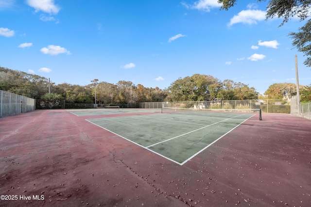 view of tennis court