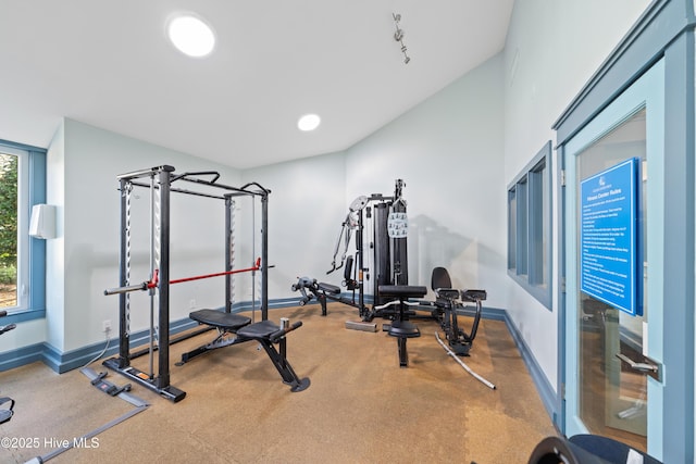 view of exercise room