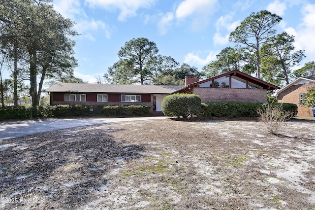 view of ranch-style home