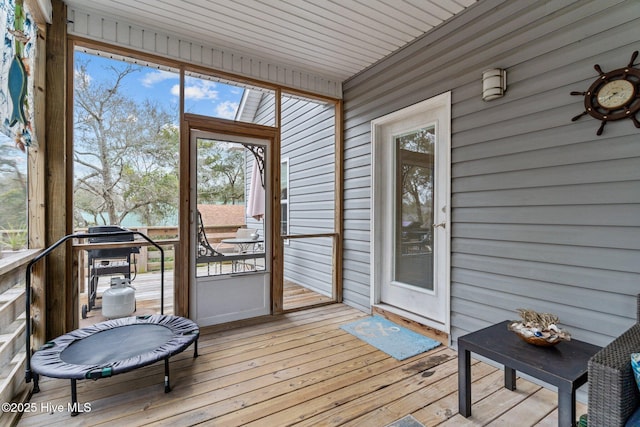 view of sunroom / solarium