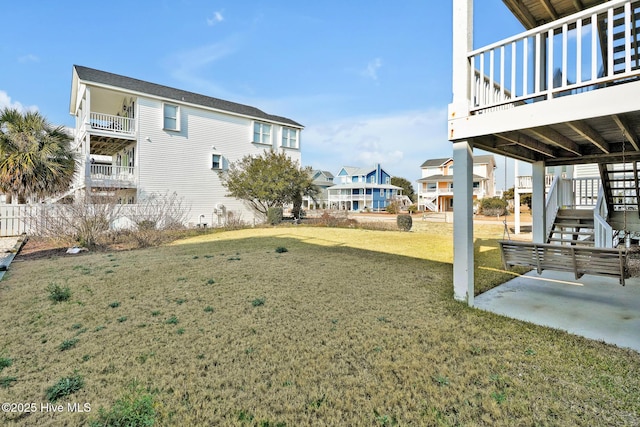 view of yard with a patio