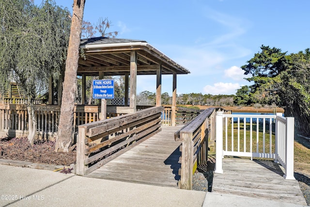 view of deck