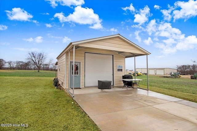 view of outbuilding featuring an outdoor structure