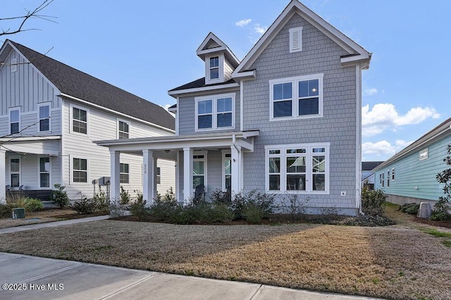 view of front of house featuring covered porch