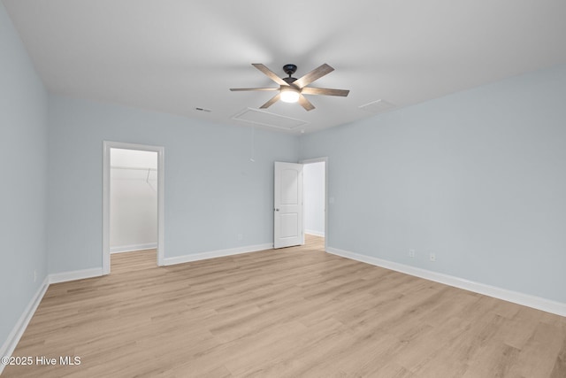 unfurnished room featuring light hardwood / wood-style flooring