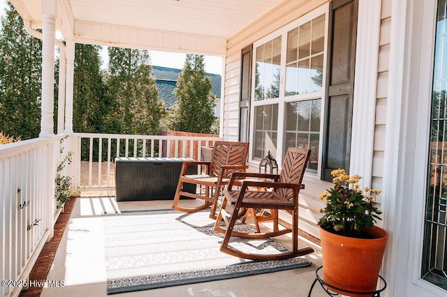 view of balcony