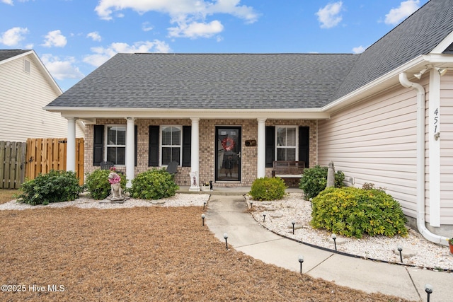 view of front of house with a porch