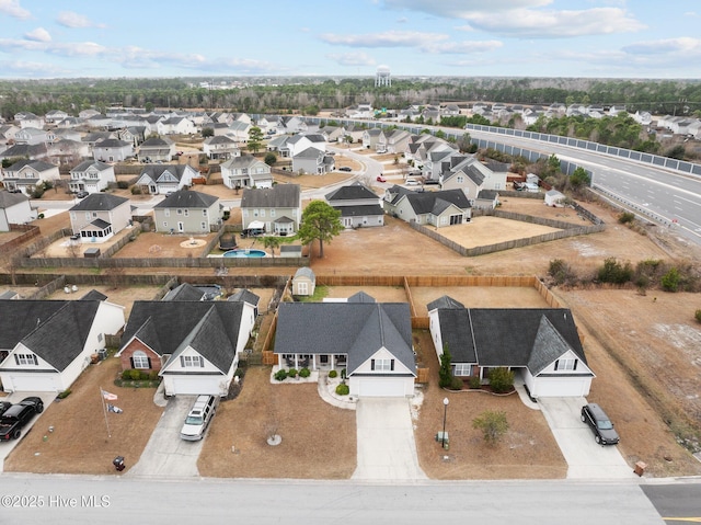 birds eye view of property