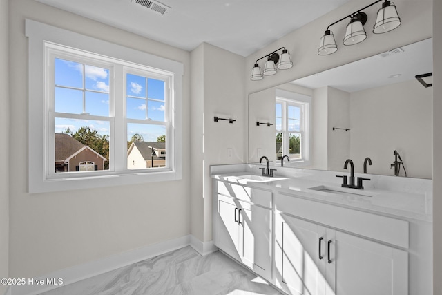 bathroom with vanity