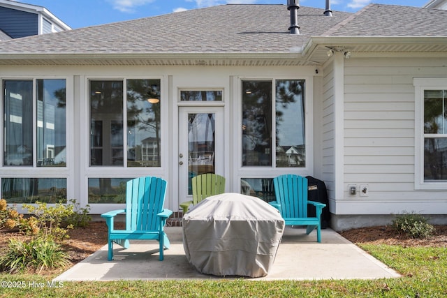 view of patio featuring area for grilling