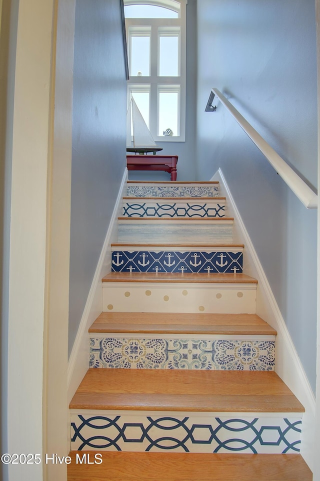 view of stairs