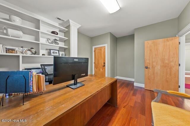 22327 NC Highway 55, Oriental, NC 28571 - office featuring dark hardwood / wood-style flooring