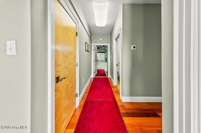 22327 NC Highway 55, Oriental, NC 28571 - corridor with hardwood / wood-style floors