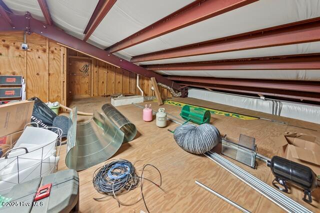 22327 NC Highway 55, Oriental, NC 28571 - interior space with wooden walls