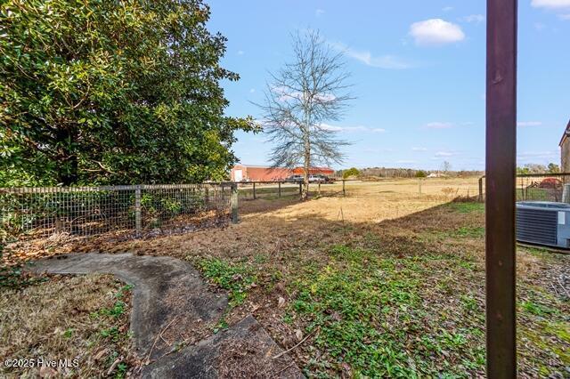 22327 NC Highway 55, Oriental, NC 28571 - view of yard featuring central AC unit and a rural view