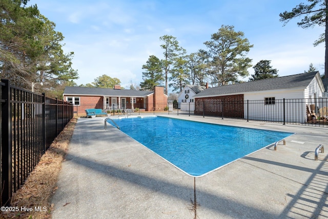 view of pool with a patio area