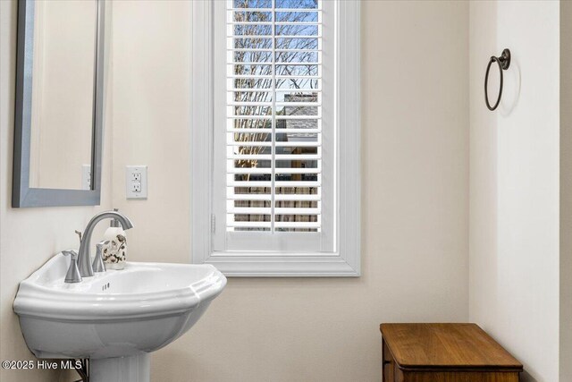 bathroom with a sink