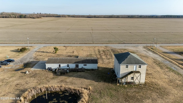 drone / aerial view featuring a rural view