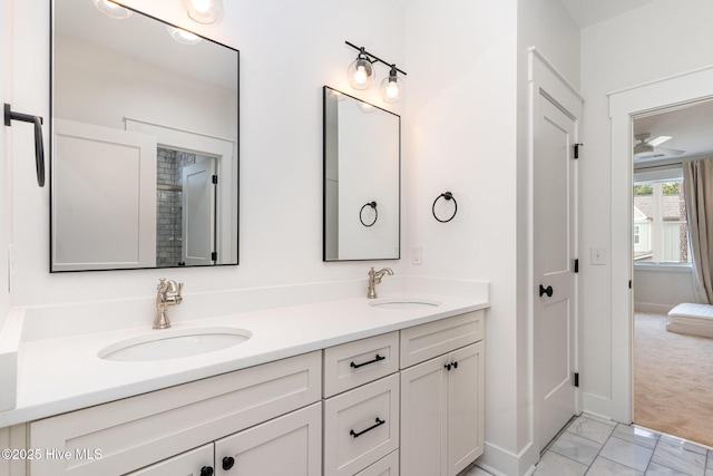 bathroom featuring vanity