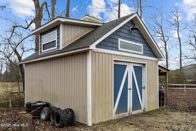 view of outbuilding