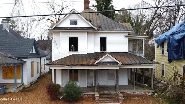 view of front of house featuring covered porch