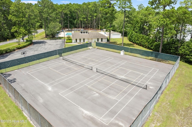 view of tennis court