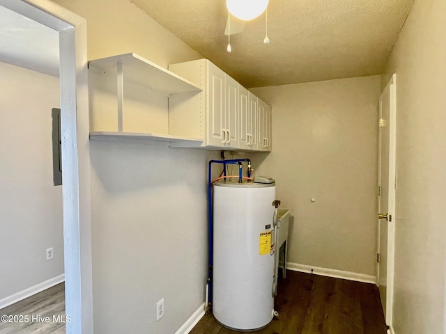 utility room with water heater