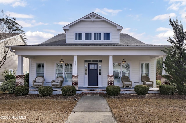 view of front facade with a porch