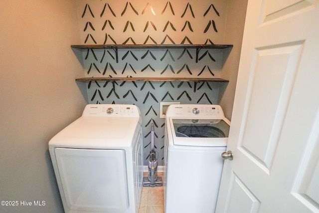 laundry area featuring independent washer and dryer