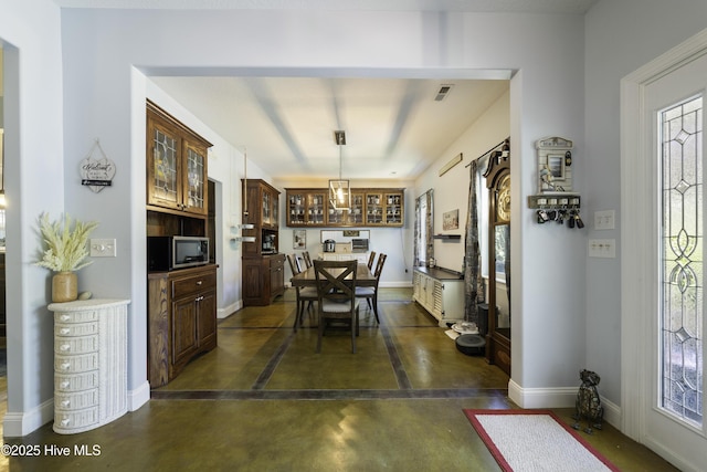 view of dining room