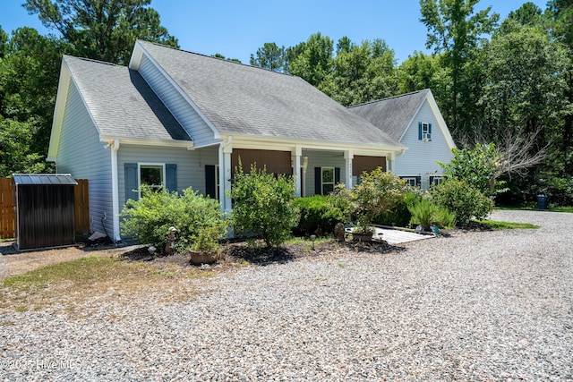 view of front of home