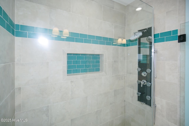 5228 E Beach Dr, Oak Island, NC 28465 - bathroom with a tile shower