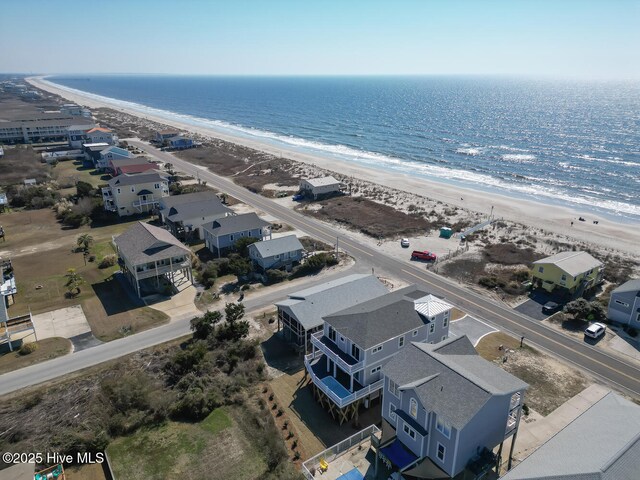 5228 E Beach Dr, Oak Island, NC 28465 - aerial view with a view of the beach and a water view