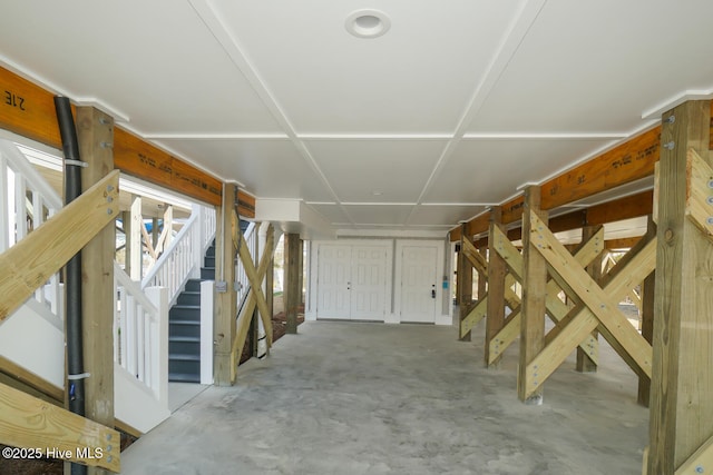 5228 E Beach Dr, Oak Island, NC 28465 - below grade area with stairway
