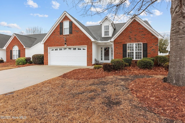 view of property featuring a garage