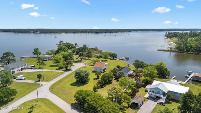 bird's eye view of a large body of water