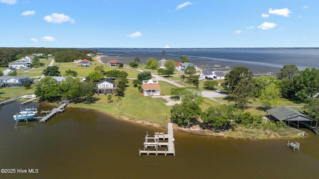 bird's eye view of a large body of water