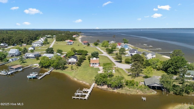 view of property location with a large body of water