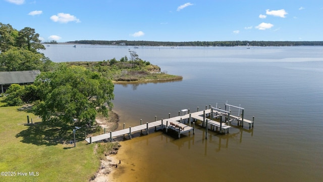 bird's eye view of a nearby body of water