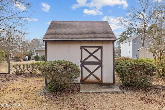 view of outbuilding