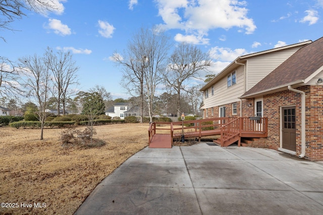 view of patio / terrace with a wooden deck